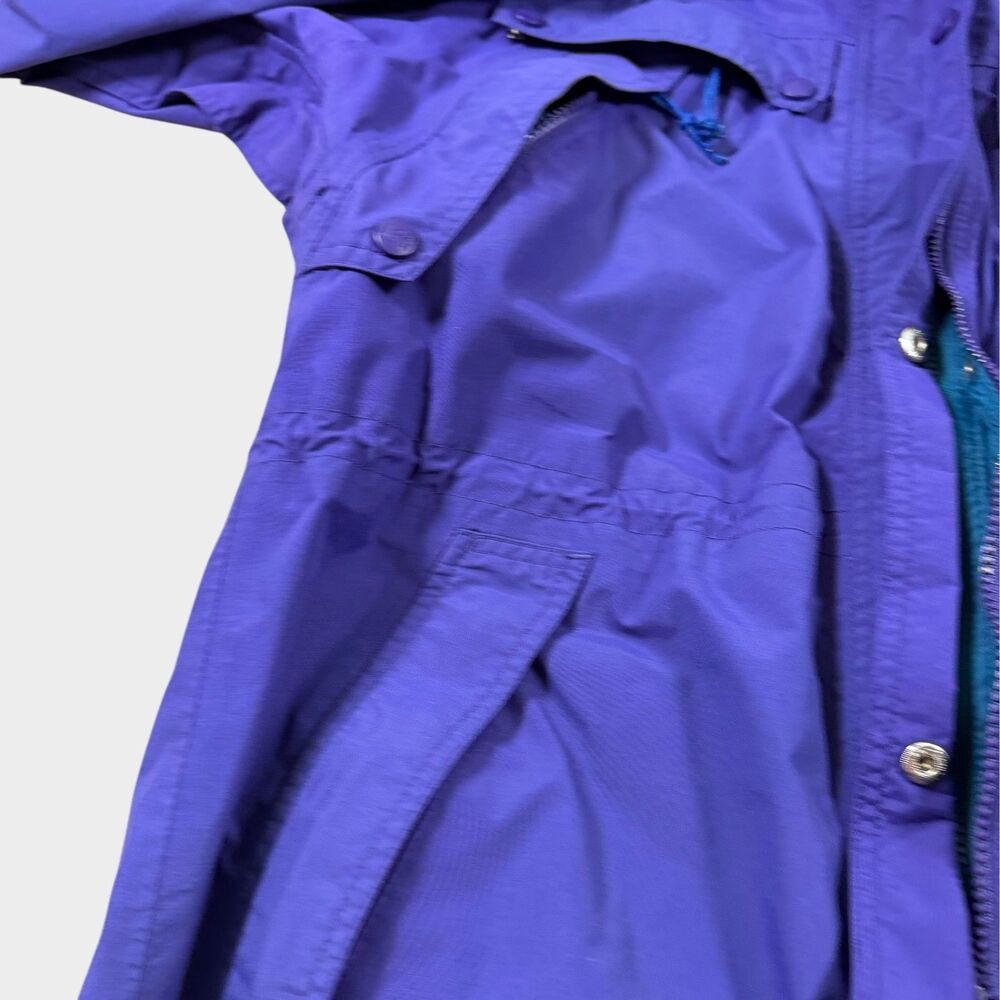 Vintage REI Gore-Tex Mountain Parka Jacket Women’s 12 Purple Teal 90s Gorpcore - Picture 16 of 16